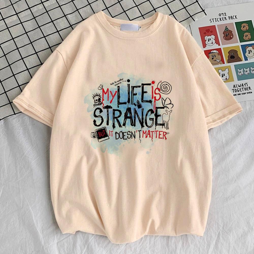 

Life Is Strange t shirt girl aesthetic kawaii graphic Comfortable Women anime tshirt 80s Breathable korean clothes Pastel S