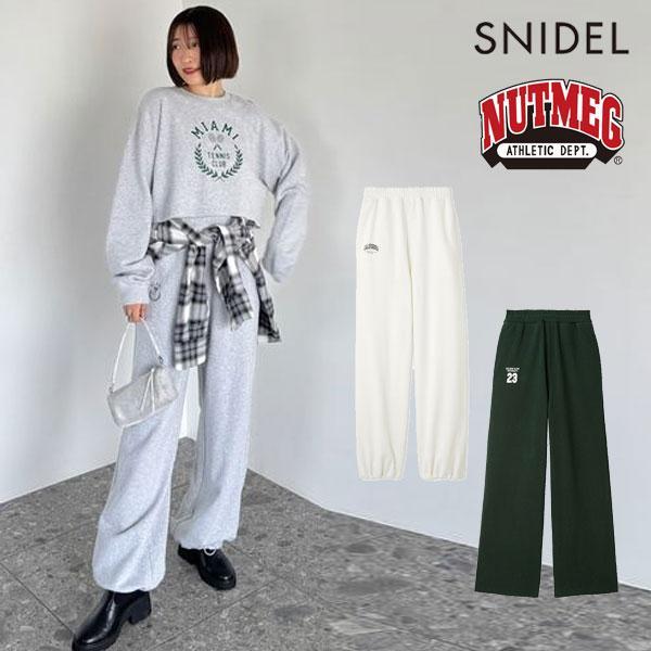 SALE50%OFF SNIDEL Bottoms [NUTMEG] Collaboration Sweatpants Full Length Nutmeg swcp254198 swct254199