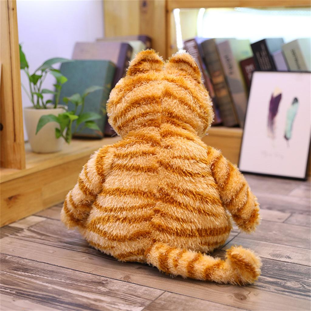 Niedliche Garfield-Plüschpuppe, Geschenkspielzeug, Plüschkissen, Junge, Mädchen, gelbe Katze, Tier-Cartoon-Junge(30 cm)