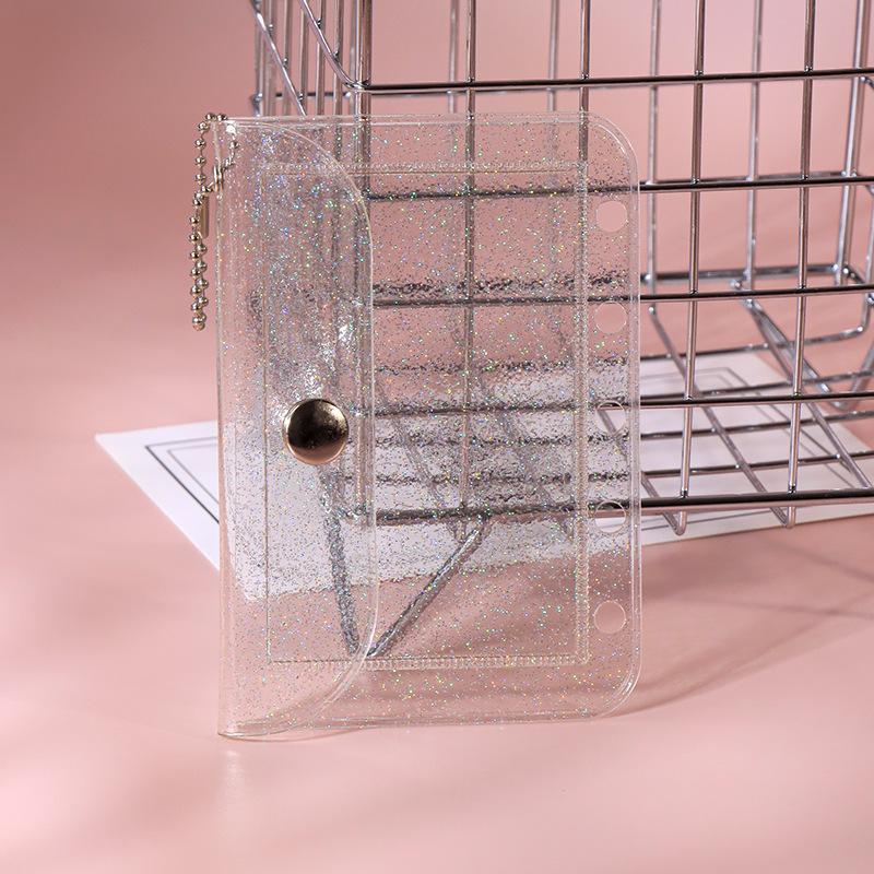 Upgraded A8M5 Double-Sided Loose-Leaf Card Holder & Transparent Coin Purse