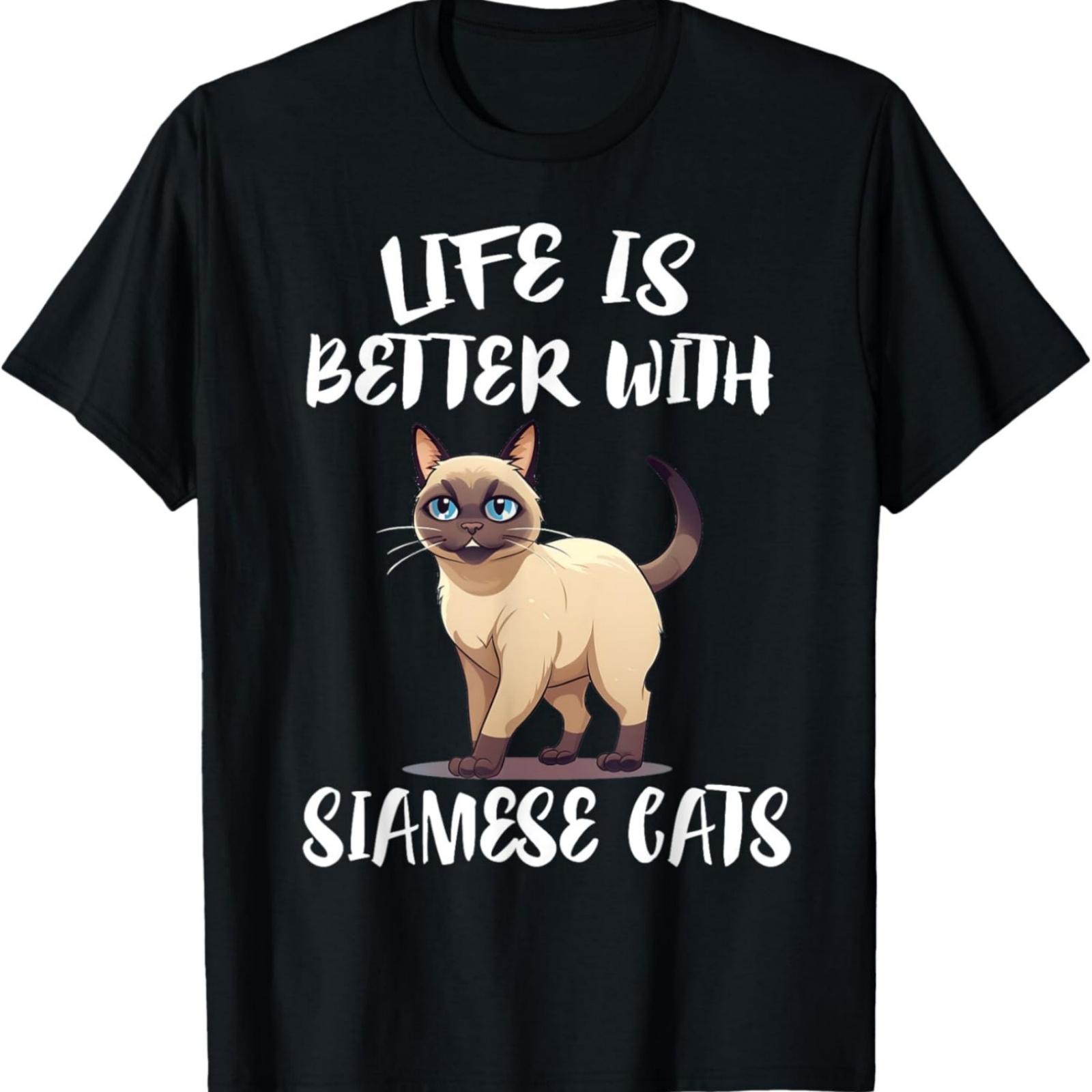 Life Is Better With Siamese Cats T-Shirt XXXXXL разноцветный