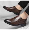 Fashion Korean Spring Autumn Wedding Shoes for Men Solid Color Fashion Casual Dress Shoes Male New Designer Leather Loafers Man