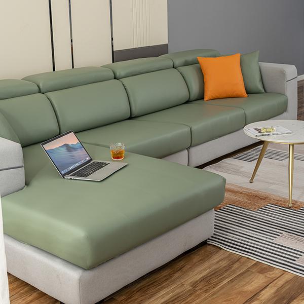 Buy PU FauxLeather Sofa Seat Cushion Cover Waterproof Removable