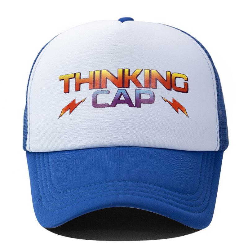 Mlfo Thinking Cap Printed Mesh Baseball Cap Outdoor Mesh Baseball Cap Casual Trucker Hat Unisex Casual Fashion Item