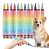 6pcs Pet Nail Polish Pens Quick Drying Safe Smellless Painting Pen for Stylish Dog Nail Art for Home and Pet Salons