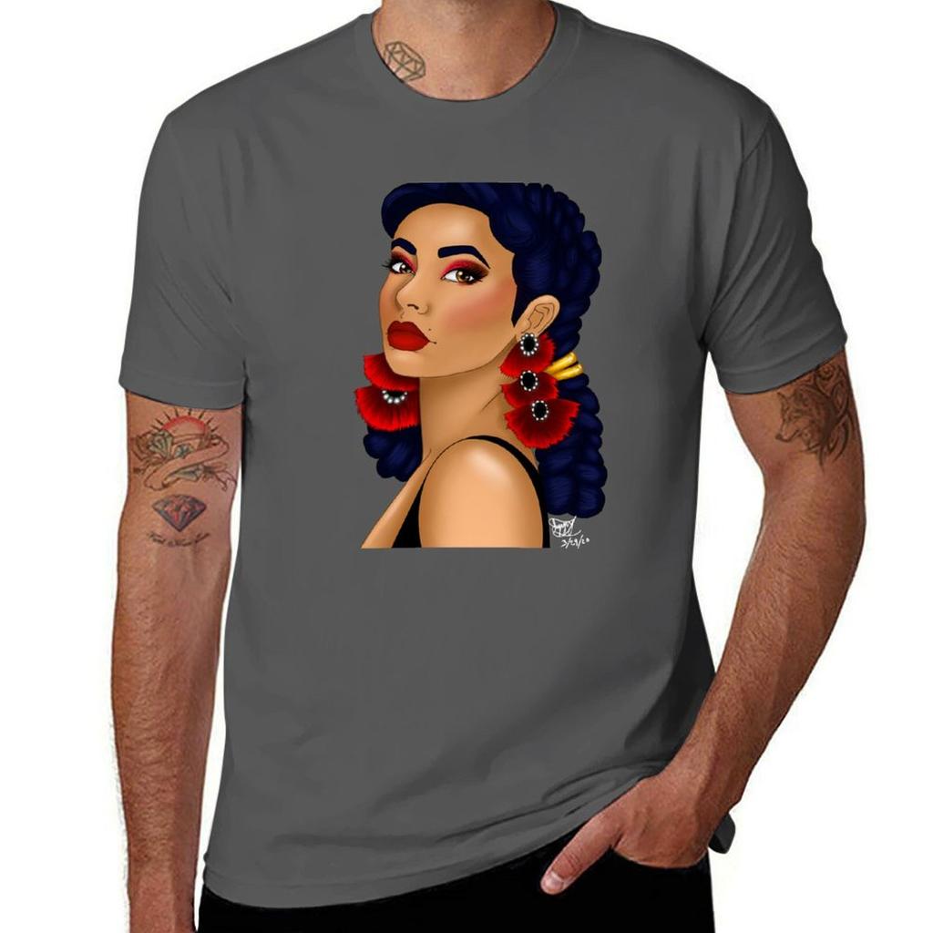 La Reina De Belleza Tshirt Work Short Sleeve Cotton Top