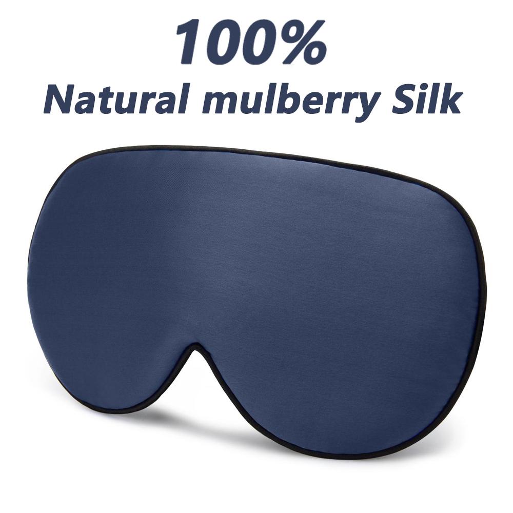 Durable And Safe 100% Natural Mulberry Silk Sleep Mask Soft Blindfold Smooth Eye Mask Sleeping Aid Eyeshade Eye Cover Patch Bandage Comfort
