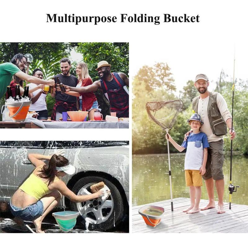 11PCS Beach Sand Play Water Set Folding Bucket Summer Toys for Children Kids Outdoor Game Sandbox Accessories Color Random