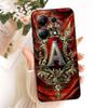 For Xiaomi Redmi Note 13 Pro 4G Case for Note13 Cover Initial Letter Crown Soft Silicone for Redmi Note 13Pro 5G Phone Capa