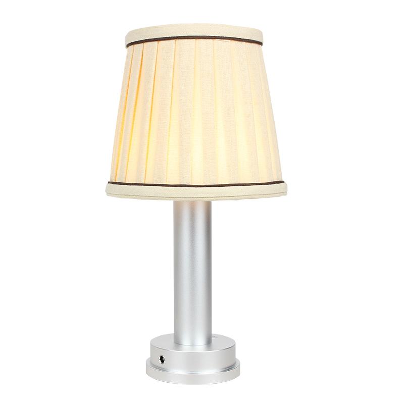 Europe Hot Sale Led Table Lamps Creative Hotel Bedside Cloth Art Table Lamp USB Rechargeable Table