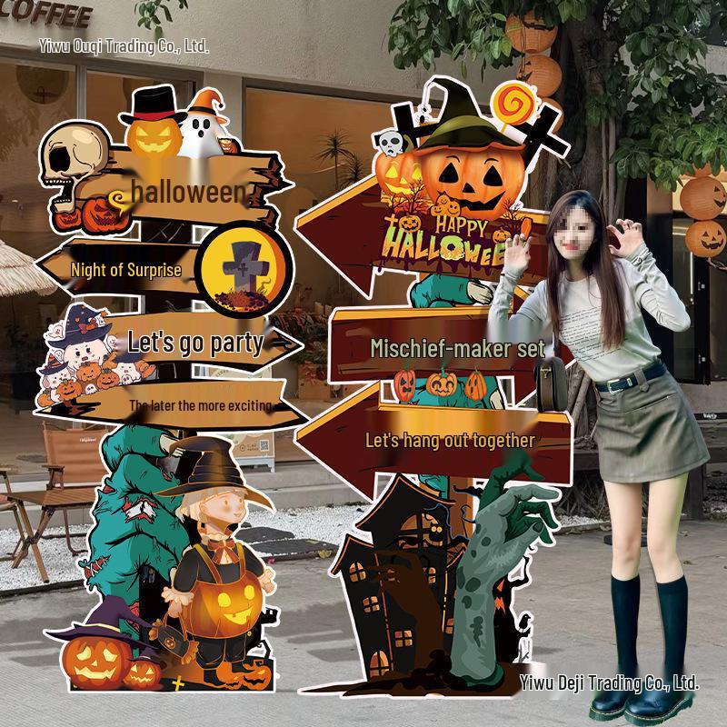 Halloween Balloon Decor Sign for Mall or Jewelry Store Entryway