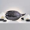 Pod Ornament Electroplated Resin Decor Hammered Texture for Display Styling