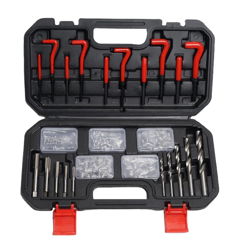 131pcs Rethreading Tool Kit Auto Engine Block Damage Repair Kit M5 M6 M8 M10 M 12 Engine Thread Repair Tool For Car Repair
