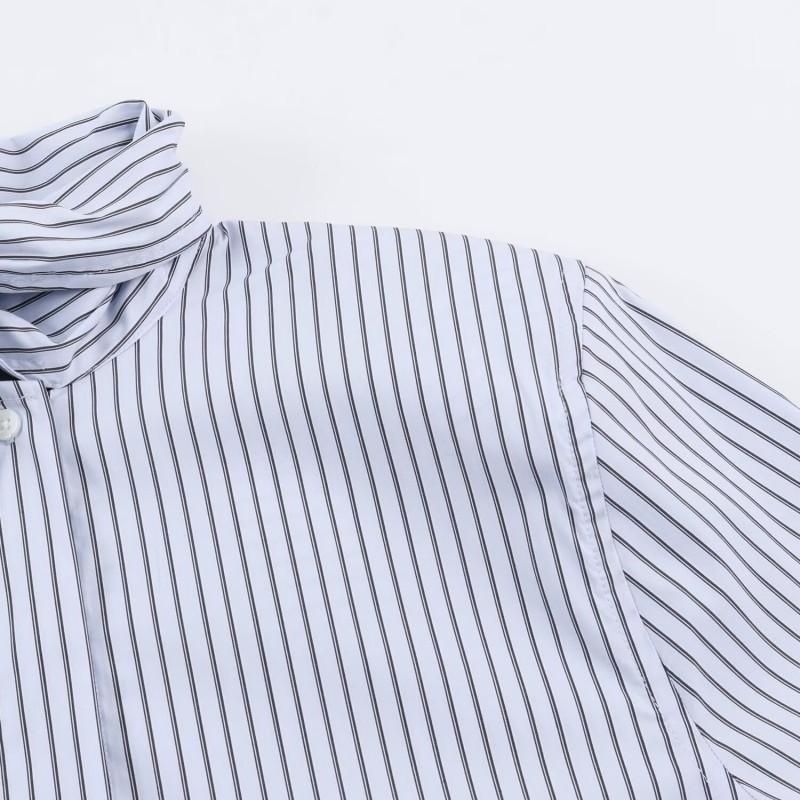 Womens Loose Long Sleeve Striped Button-Up Shirt 2026 Fall Streetwear Casual Top