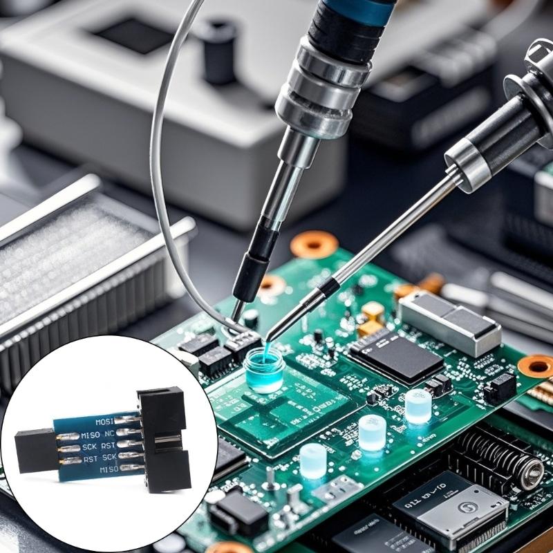 AVR Programmer 10PIN To 6PIN Interfaces Converters Board Adapters For Electronic Projects