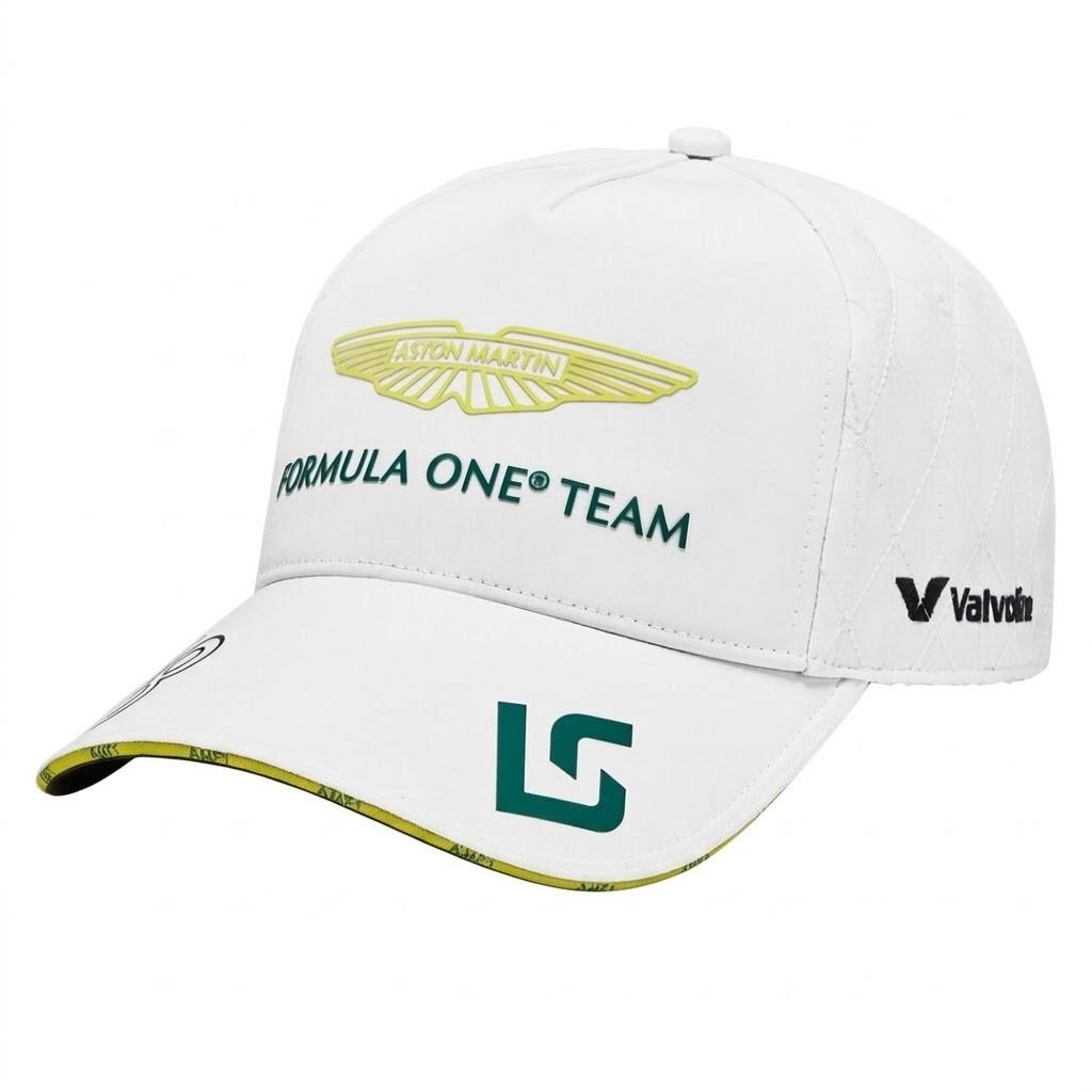 Aston Martin F1 Lance Stroll OS Weiße Baseballkappe white