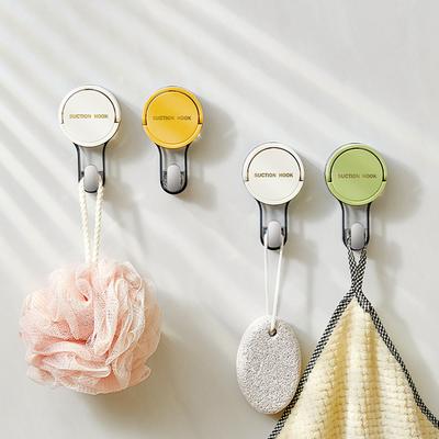 Suction Cup Hook Reusable Vacuum Bathroom Suction Cup Hook Waterproof Towel Rack Robe Coat Hanger Hook Accessories