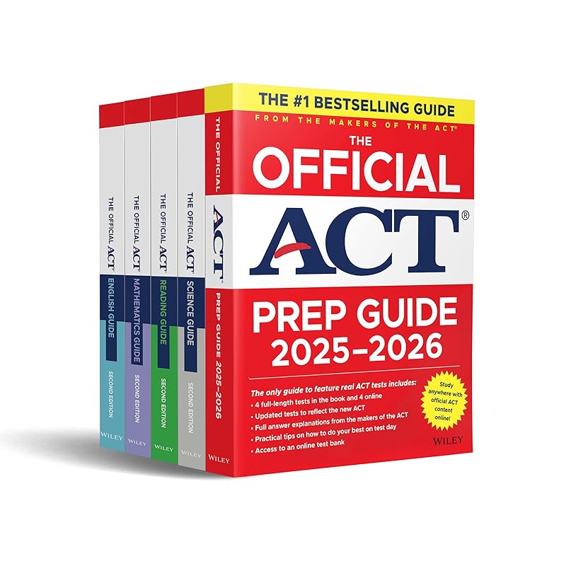 Ergode India Books The Official Act Prep & Subject Guides 20252026 Complete Set (Official Act Prep Guides)