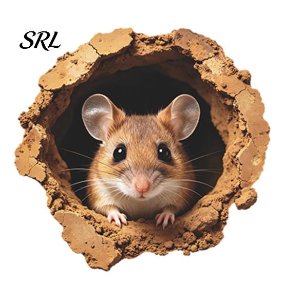 Easy Apply Wall Decor 3D Realistic Mouse Hole Sticker, Cute Rat Burrow Decal, Removable Vinyl Art Self-Adhesive for Kitchen Bedroom Cafe Pet