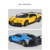 Modellino Auto Giocattolo in Lega Bugatti Chiron Supercar 1/18 Die-cast Metallico Colata Suono e Luci Giocattoli Auto per Bambini Veicolo