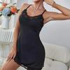 Women Sexy Sheer Lace Nightgown V Neck Full Slip Chemise Babydoll Sleep Dress Exotic Boudoir Nightwear