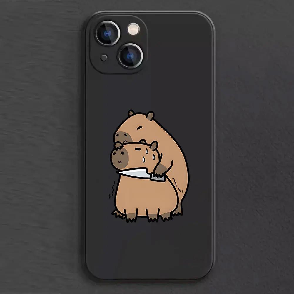 Cartoon-Tier Capybara Handyhülle Für Samsung Galaxy S10 S20 S21 S22 S23 S24 FE Plus Ultra Note 20 Paar-Paar Silikonhülle