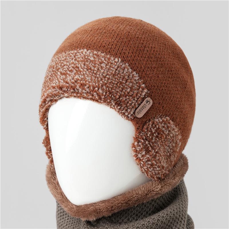 

Шапка Осень и Зима Универсальная Шерстяная Шапка Вязаная Шапка Теплая Шапка с Защитой Ушей Шапка-Пуловер Шапка-Повязка Холодная Шапка Мужская One size (separate hat)