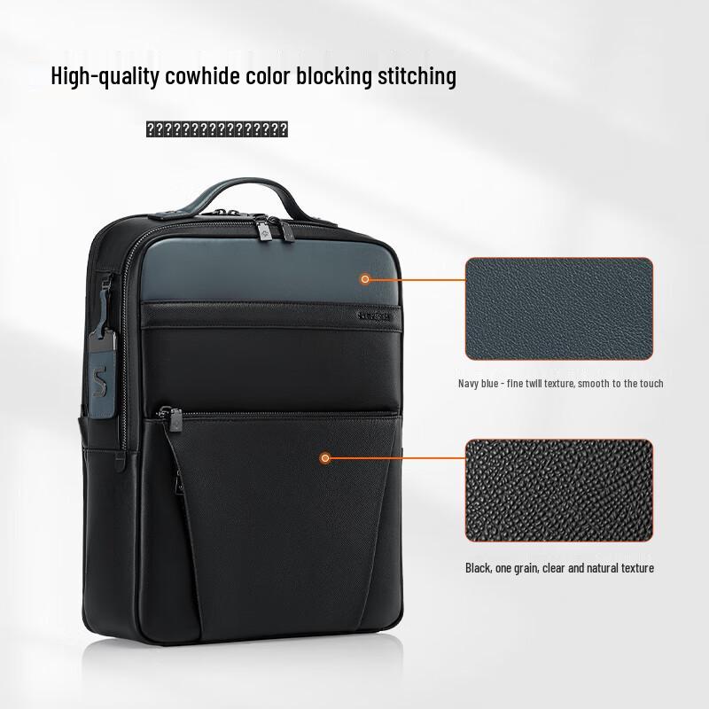 Samsonite Men's 14-inch Business Leather Backpack