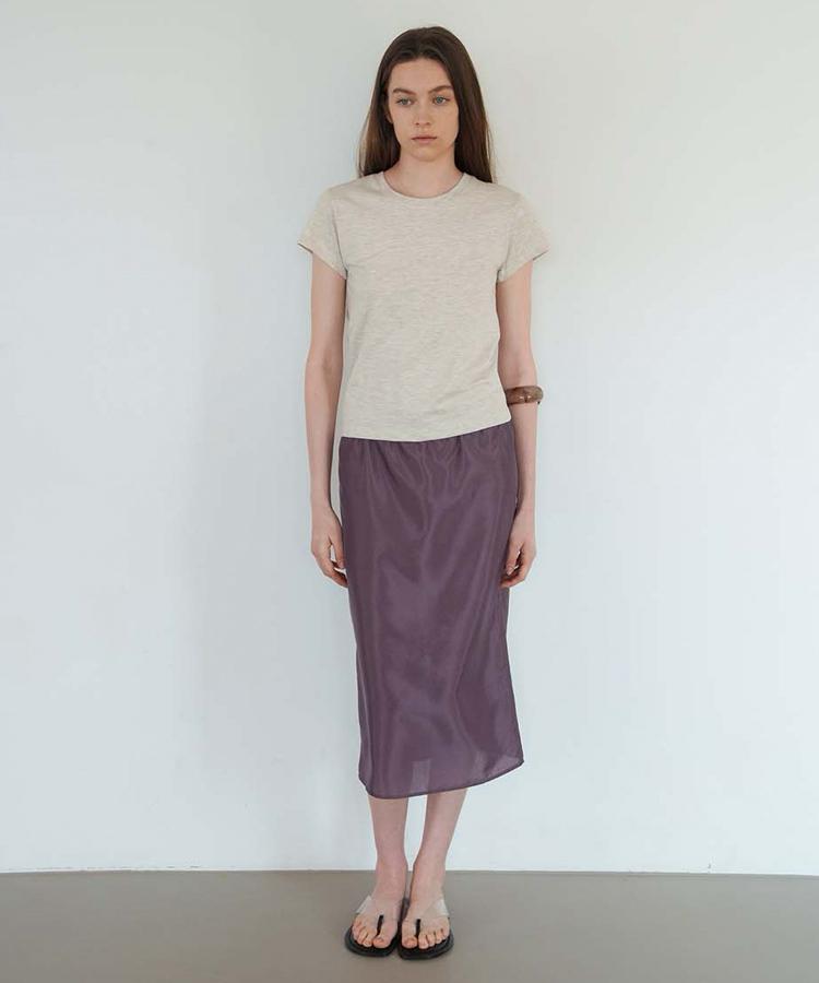 Seuleoum Signature Slim-Fit T-Shirt_Oatmeal