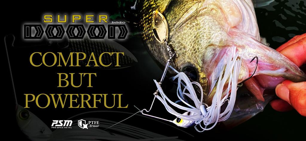 JACKALL Super DOOON Compact Spinnerbait DW Chart Back White 3/8oz