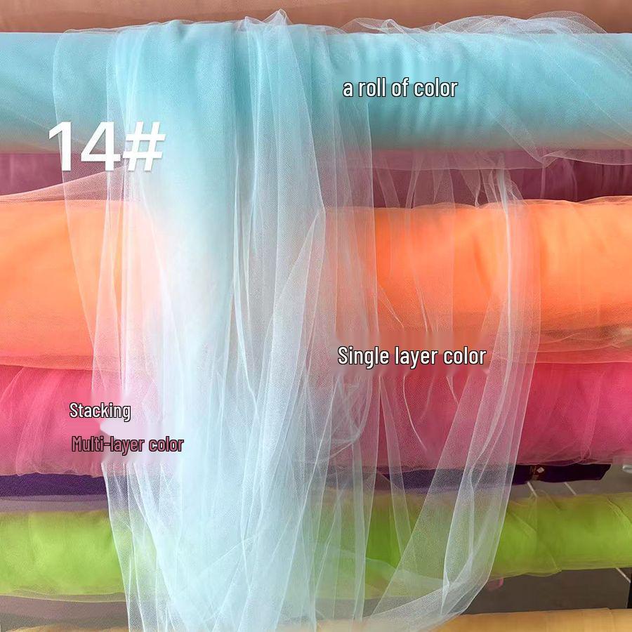 Macaron Sheer Curtain - DIY Decoration for Kindergarten & Festival Chair Environment Creation, Free Shipping