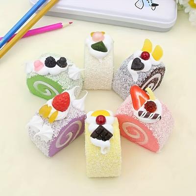1pcs Mini Simulation Cream Cake Fridge Magnet for Kitchen