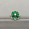 5pcs Colorful Zircon Flower Design Luxury Shank Buttons Of Clothing Elegant High Quality Shinning Rhinestone Sewing Button