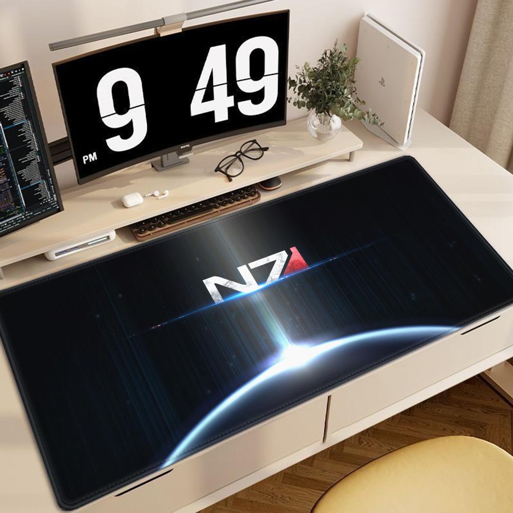 Mass Effect N Mouse Pad Large Gaming Mousepad Gamer Computer Office Mouse Mat XXL Carpet Keyboard Mat Desk Pad Laptop Mausepad