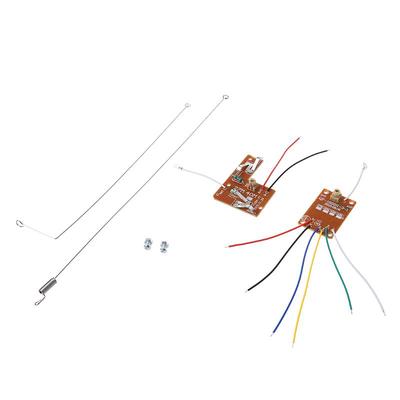 4CH RC Remote Control 27MHz Circuit PCB Transmitter and Receiver Board with Antenna Radio System for Car Truck Toy