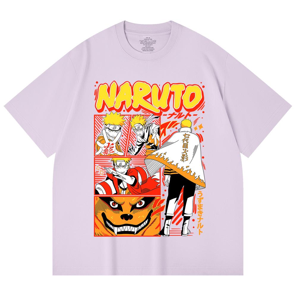 230 Gsm 100% Cotton Naruto V2 Hokage Print Unisex Heavy Cotton T Shirt