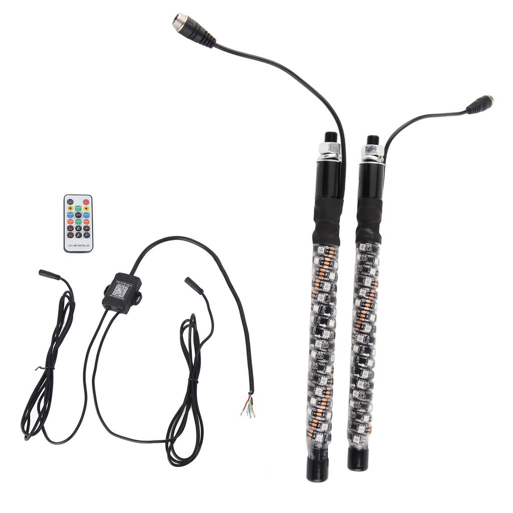 1ft LED Peitschenlichter 12V 20 Farben IP67 Wasserdicht Überlastschutz Fernbedienung Fahnenmast Antennenpeitschen Lampe