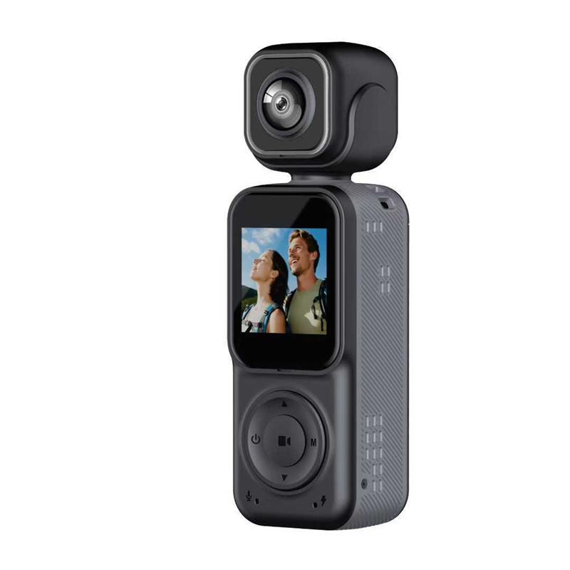 Mini Vlog 4K Pocket Camera Wifi Outdoor Dv 180°Rotatable Uhd Anti-Shake Bodycam Sports Action Portable Security Recorder