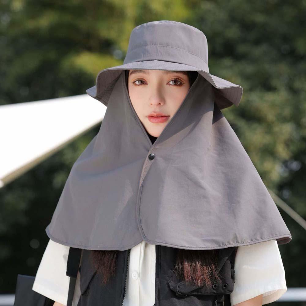 Wide Brim Mountaineering Cap Breathable Women Sun Cap Fashion Hiking Bucket Hat  Outdoor