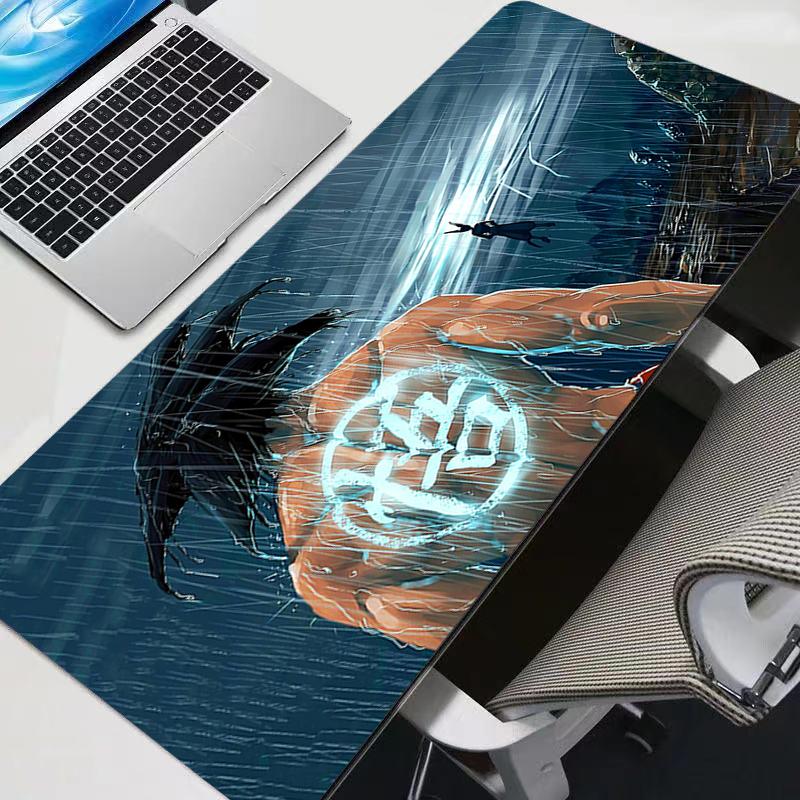 DBZ Dragon Ball Z Gaming Keyboard Rug Laptop Japan Cool Anime Mouse Pad Black Mouse Pads New Desk Mat PC Gamer Carpet Mousepad