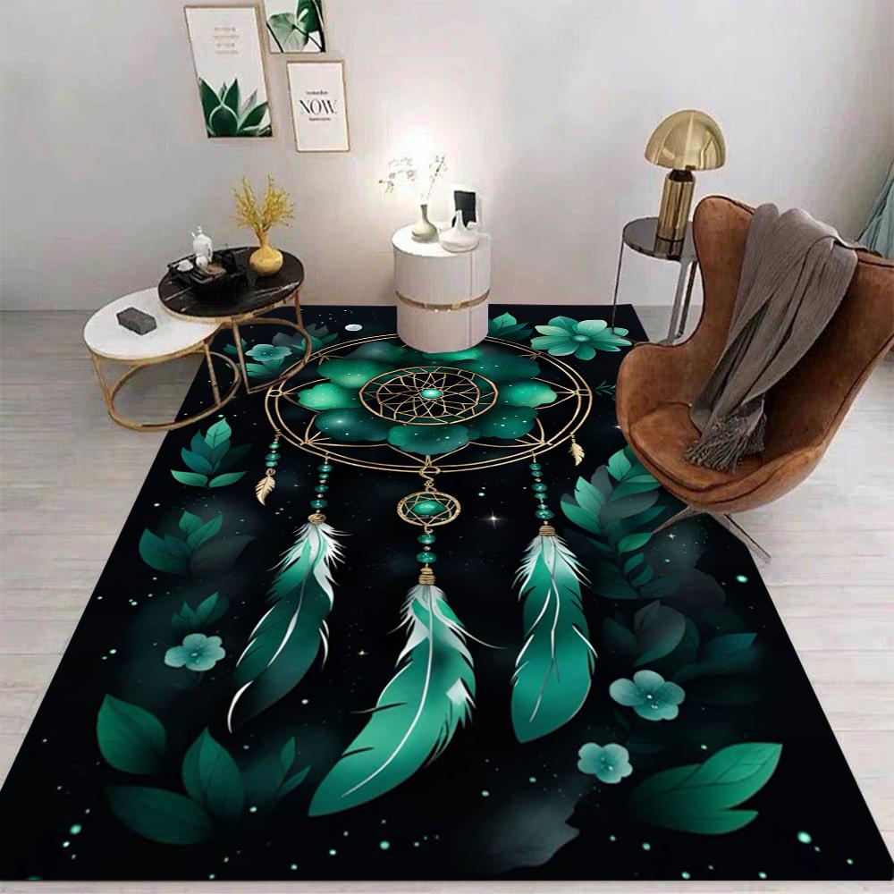 Flower Carpet Cartoon Living Room Bedroom Kitchen Sofa Table Balcony Rug Non-slip Washable Mat Exquisite Home Ornaments