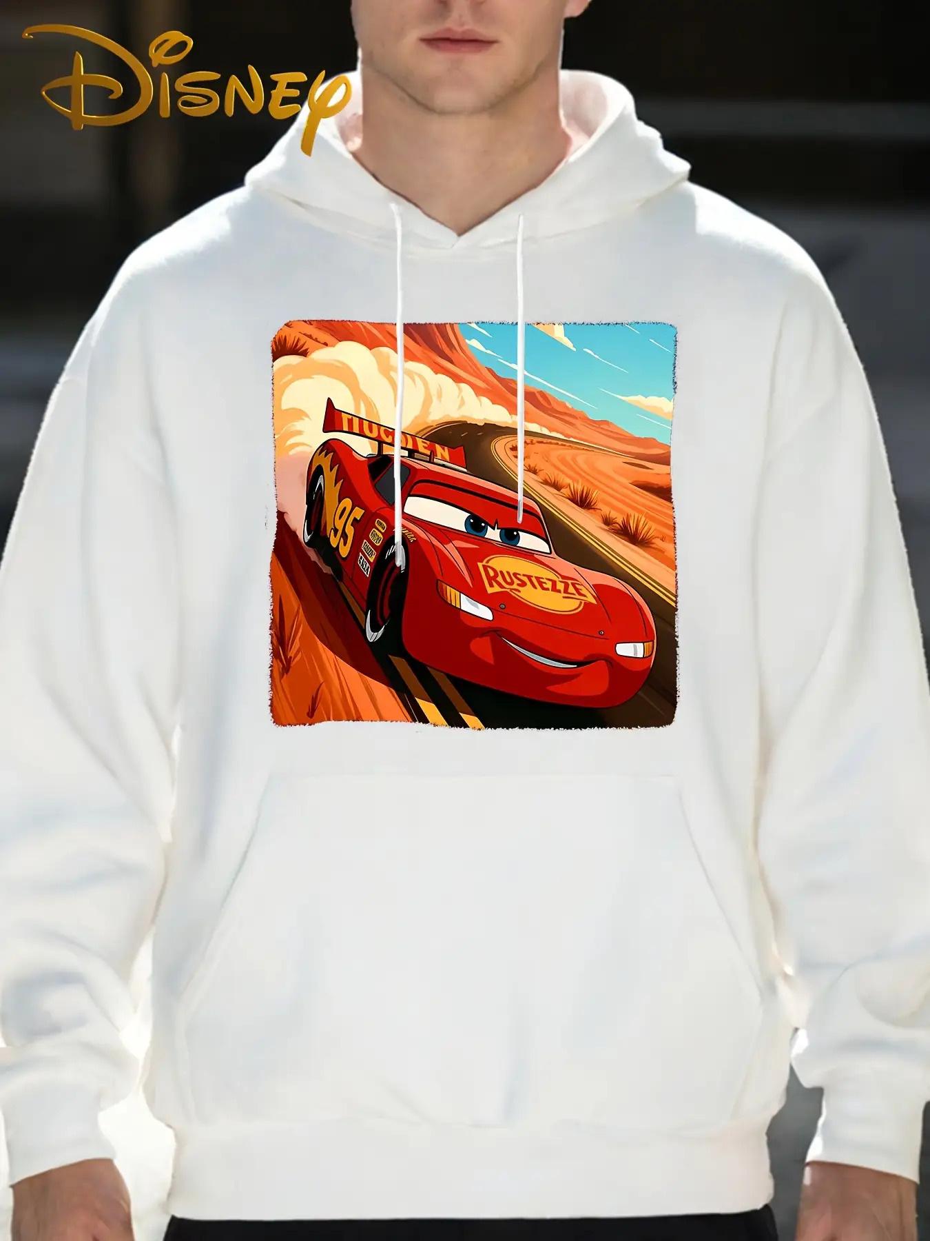 

Disney Cars: Lightning McQueen&Matt Hooded Sweatshirt Racing Design, Soft Fabric, Suitable for Both Men and Women 3XL