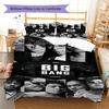 BIGBANG Pattern Bedding,Quilt Set Quilt Cover Pillowcase Home Birthday Gift(1 * Duvet Cover + 2 * Pillowcase, Without Core)
