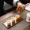 Portable Tea Set Ceramic Quick Tea Cup One Pot Three Cups Glass Teapot