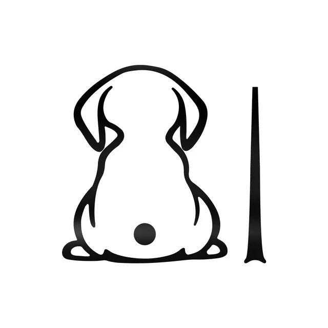 Nálepka na auto Kreslený pes stěrač zadního skla Nálepka na auto Skvrnitý pes zadní okno zadní stěrač dekorativní reflexní nálepka AB