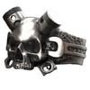 Zinc Alloy Mechanical Skull Men'S Ring, Pop Punk Style Inlaid Ring