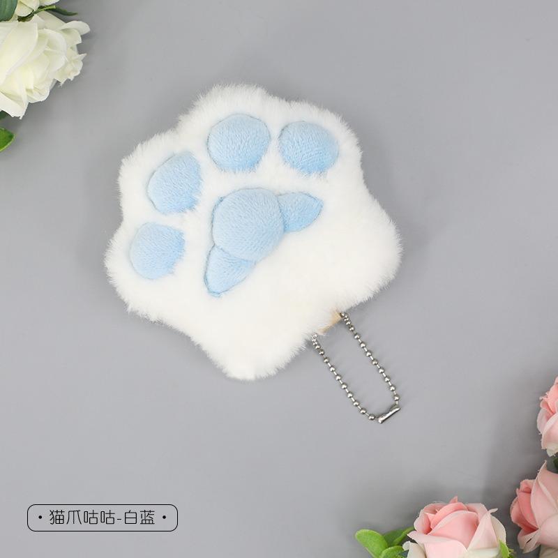 Handmade Accessories Cute Plush Mobile Phone Chain Cat Paw Pendant Keychain Cat Paw Doll Accessories