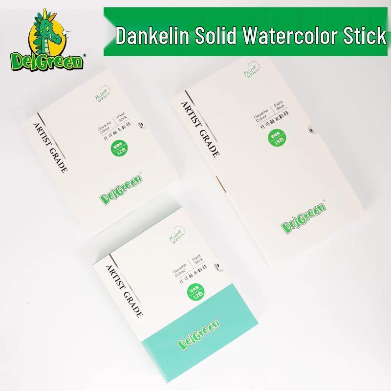 Dankelin Washable Watercolor Sticks: 12, 18, and Macaron Colors - Perfect for Painting and Graffiti.
