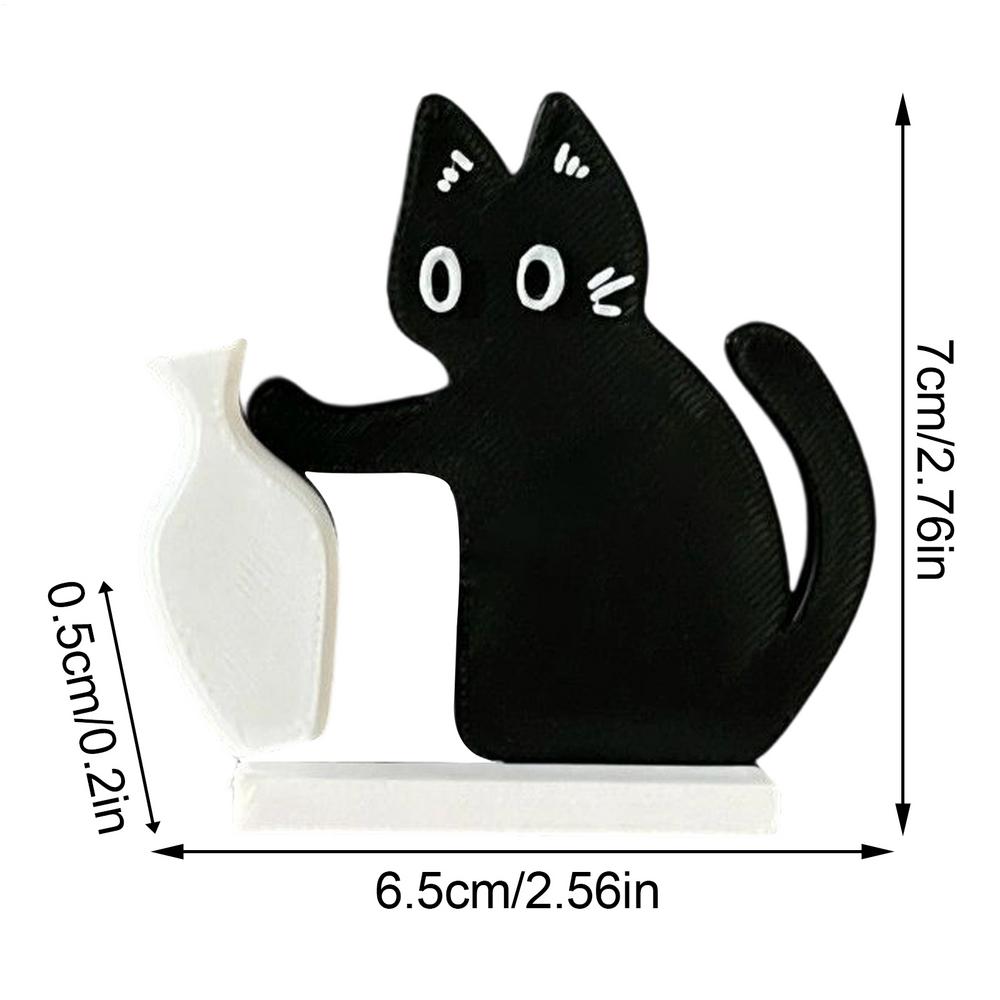 

Magnetic Fridge Stickers Cat Whisker Holder Cute Magnetic Refrigerator Ornament Fridge Magnets Cat Whisker Holding Collect Gift чёрный