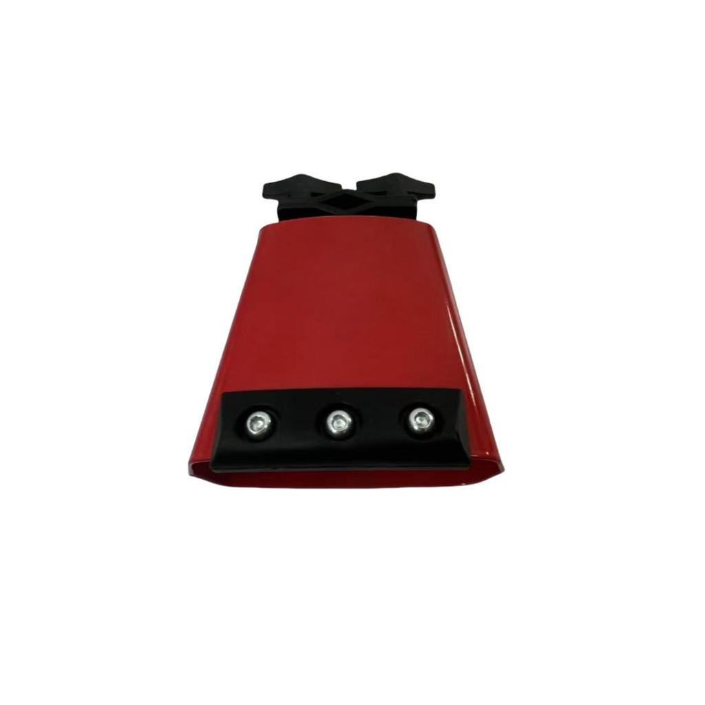 Colorful Metal Cowbell with Mute Strip: Durable Drum Kit Percussion Accessory